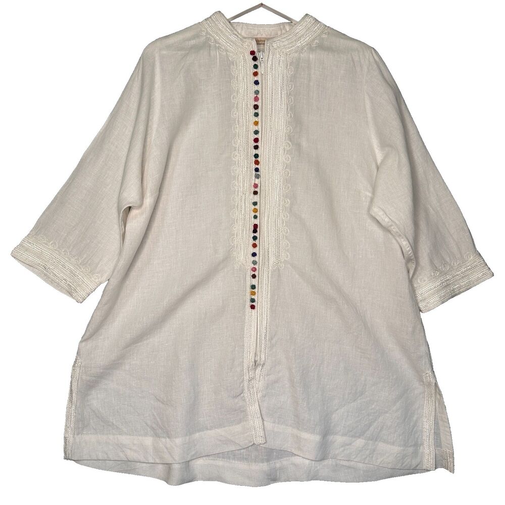 Soft Surroundings Desert Linen Tunic Size 1X